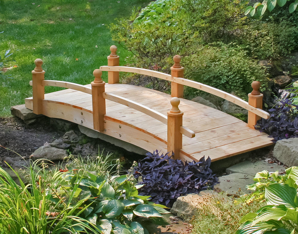 Red Cedar Eden Half Picket Rail Bridge, 4'