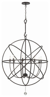 Crystorama Lighting Group 9229 Solaris 9 Light 40"W Globe - English Bronze