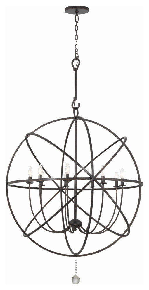Crystorama Lighting Group 9229 Solaris 9 Light 40"W Globe - English Bronze