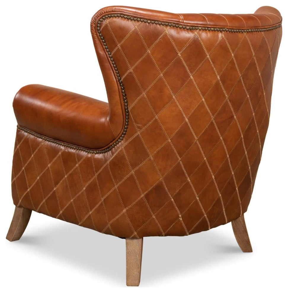 Classic Quilted Leather Armchair