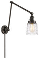 Bell Swing Arm With Switch, Oil Rubbed Bronze, Deco Swirl, Deco Swirl