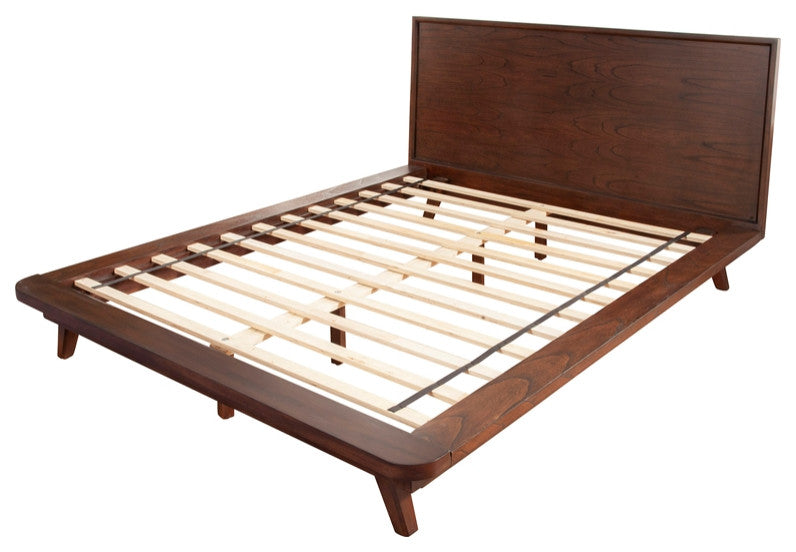 Gramercy Full Size Platform Bed, Walnut