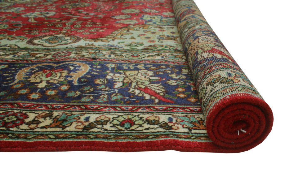 Fine Vintage Distressed Aegelwea Red Rug