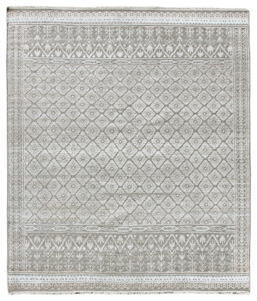 Amer Rugs Winslow WNS-3 Sand Beige Hand-knotted - 6'x9' Rectangle Area Rug