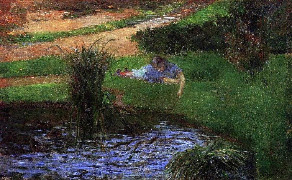 Paul Gauguin Pond With Ducks