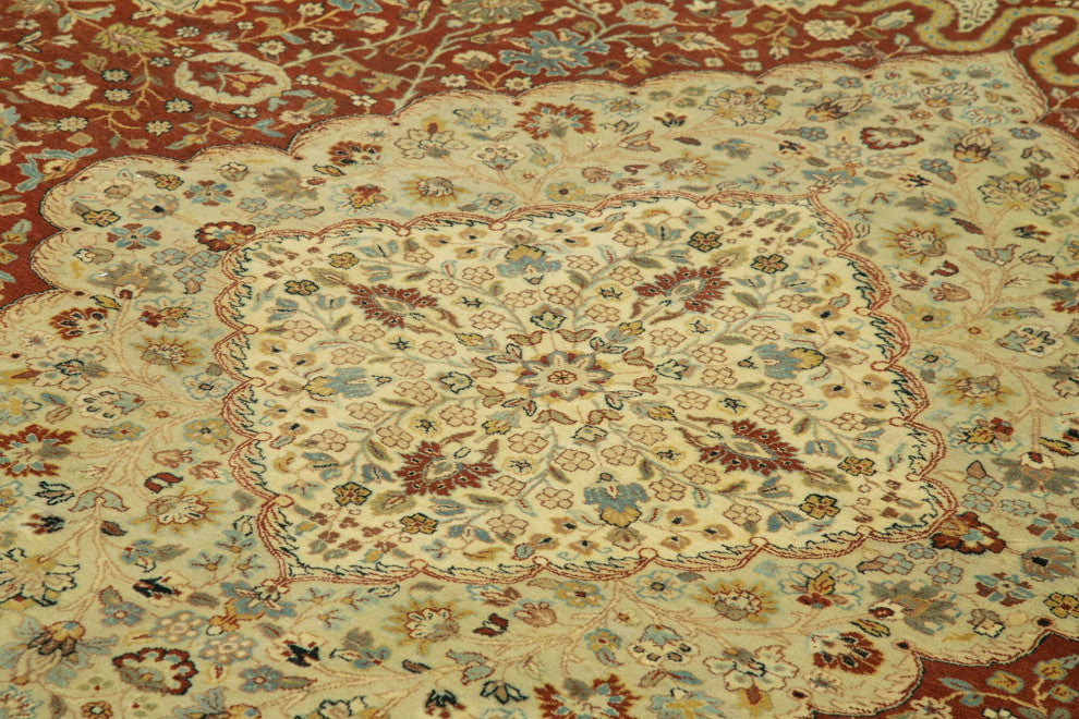 Rug N Carpet - Handwoven Oriental 9' 0" x 11' 8" Oversize Oushak Area Rug