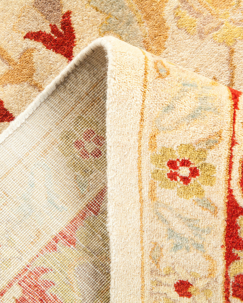 Sadie, One-of-a-Kind Hand-Knotted Area Rug Ivory, 8'2"x9'10"