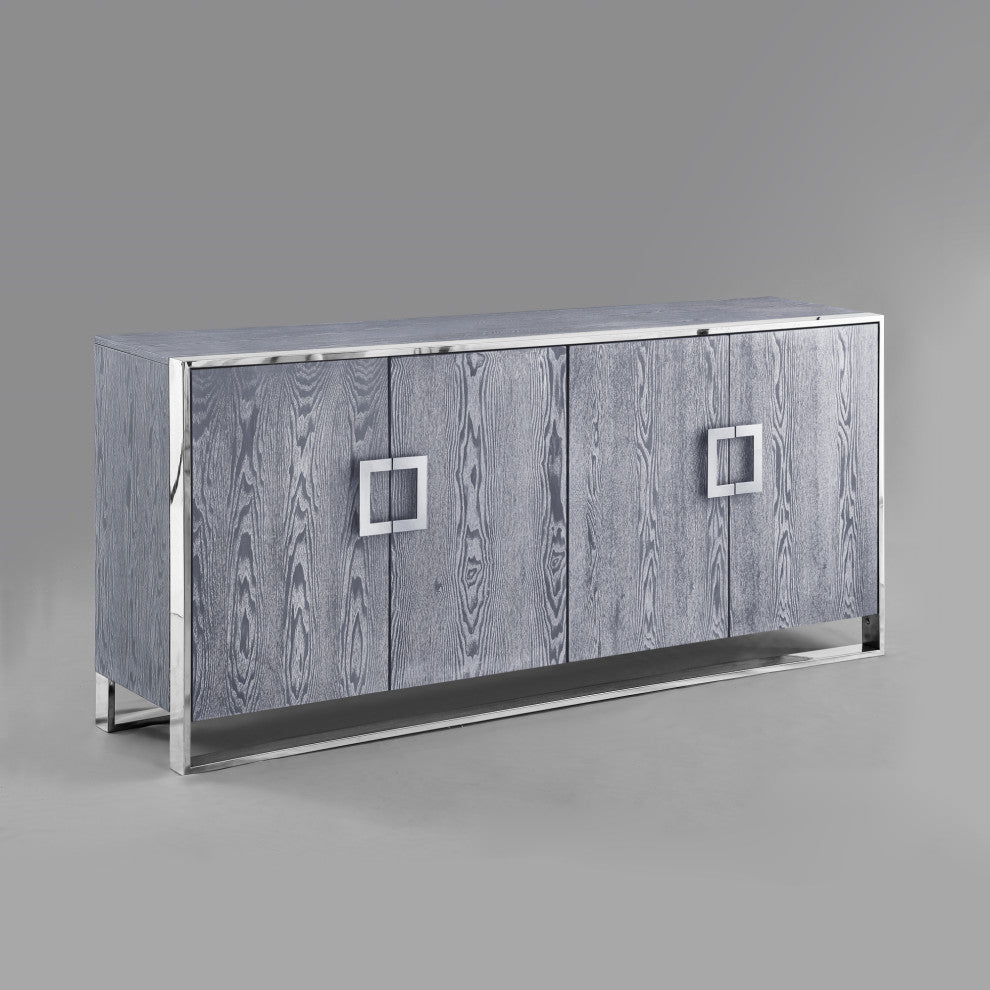 Ori Sideboard, 4 Doors, Ash Grey