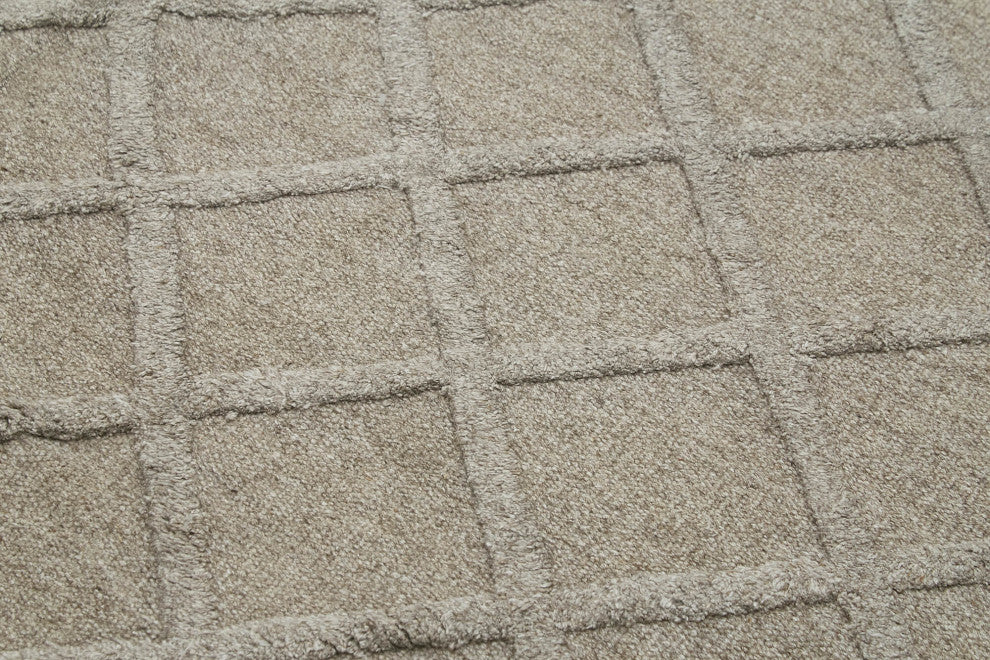 Rug N Carpet - Handwoven Modern Design 8' 1'' x 10' 0'' Wool Flatweave Kilim Rug