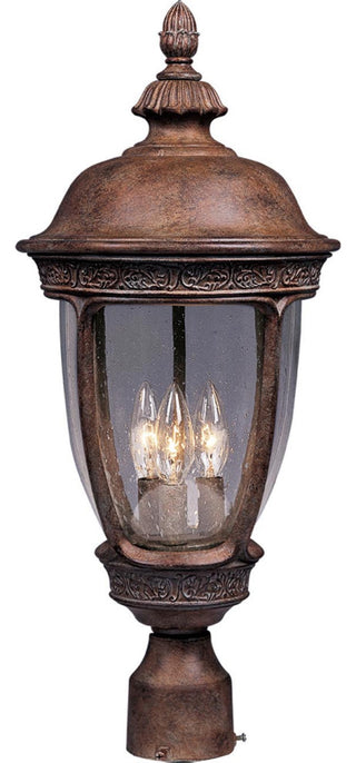 Maxim 3460CD Knob Hill DC 3 Light Outdoor Post Light - Sienna