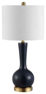 Safavieh Gaetna Glass Table Lamp Navy