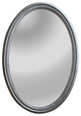CHLOE Reflection CH8M007SV34-VOV Silver Finish Oval Wall Mirror 34`` Tall