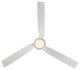 Twirl 58" Indoor/Outdoor Smart Ceiling Fan, Matte White, 2700K Light Kit