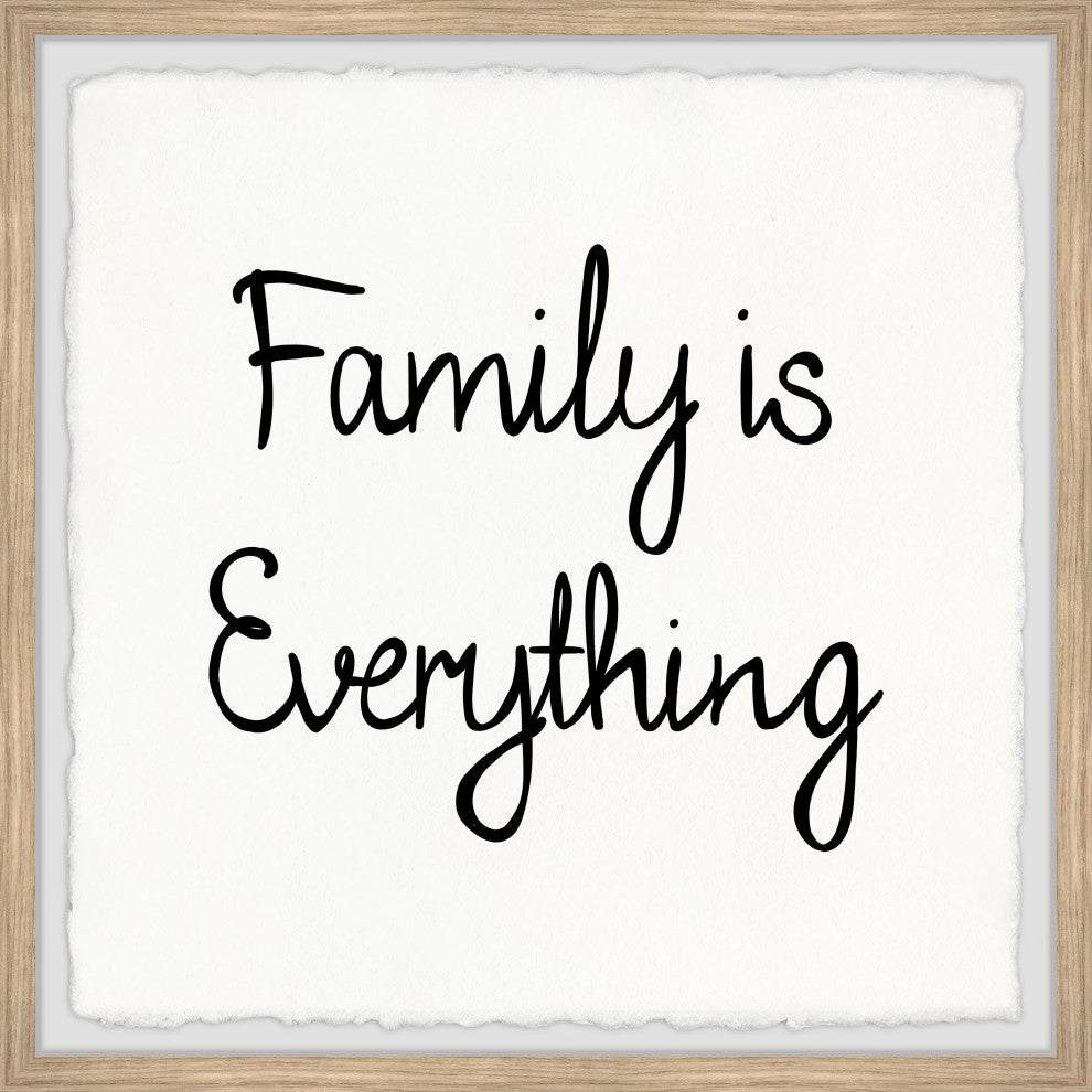 "Family Is Everything III" Framed Painting Print, 24x24