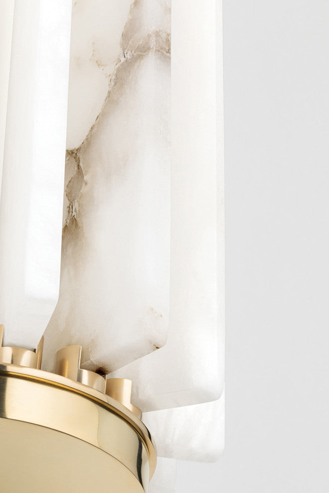 Hillside Small Wall Sconce, Aged Brass