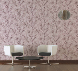 Floral Textured Wallpaper Featuring Tree Branches And Leaves, 374204