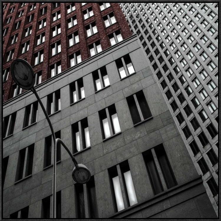 "Twinlight" Framed Canvas Giclee by Gilbert Claes, 31x31"