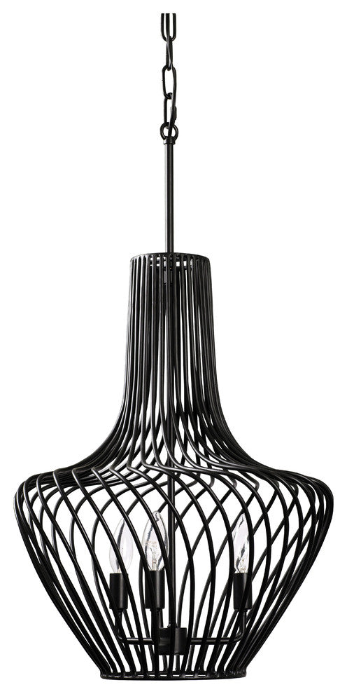 Varaluz-339P03ABL-Three Light Pendant Black