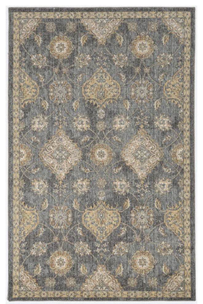 KAS Ria 6822 Slate Gray Sofia Area Rug, 5'3"x7'7"