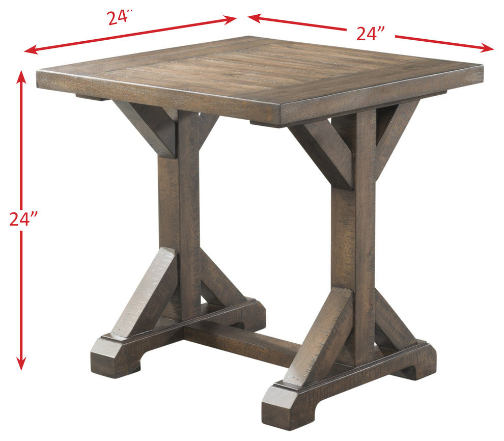 Flynn Trestle End Table