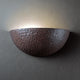 Ambiance Small Quarter Sphere, Wall Sconce, Hammered Iron