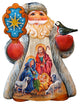Hand Painted Nativity Santa Tiny Tale Figurine