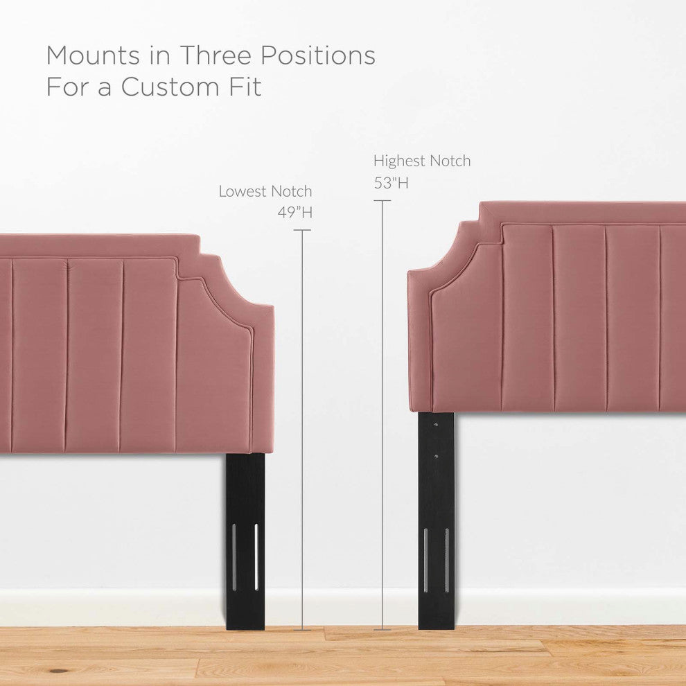 Platform Bed Frame, Twin Size, Velvet, Pink, Modern Contemporary, Bedroom Master