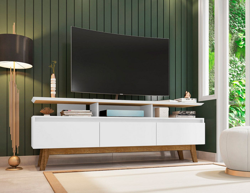 Yonkers 70.86 TV Stand in White