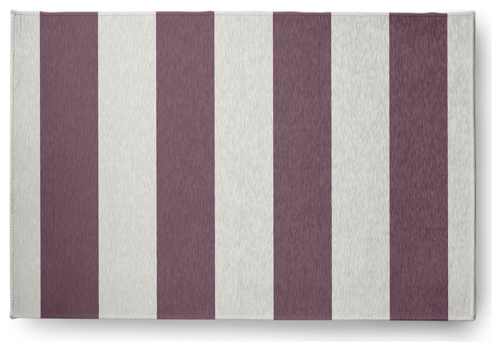 Graduated Stripe Chenille Rug