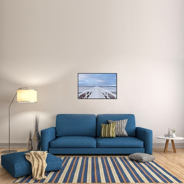 "The Bridge" Framed Canvas Giclee by Jacek Oleksinski, 37x25"