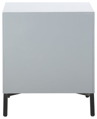 Glitz Antique Silver and Matte Black Side Table