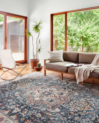 Samra SAM-04 Slate/Multi 2'3"x3'10" Area Rug