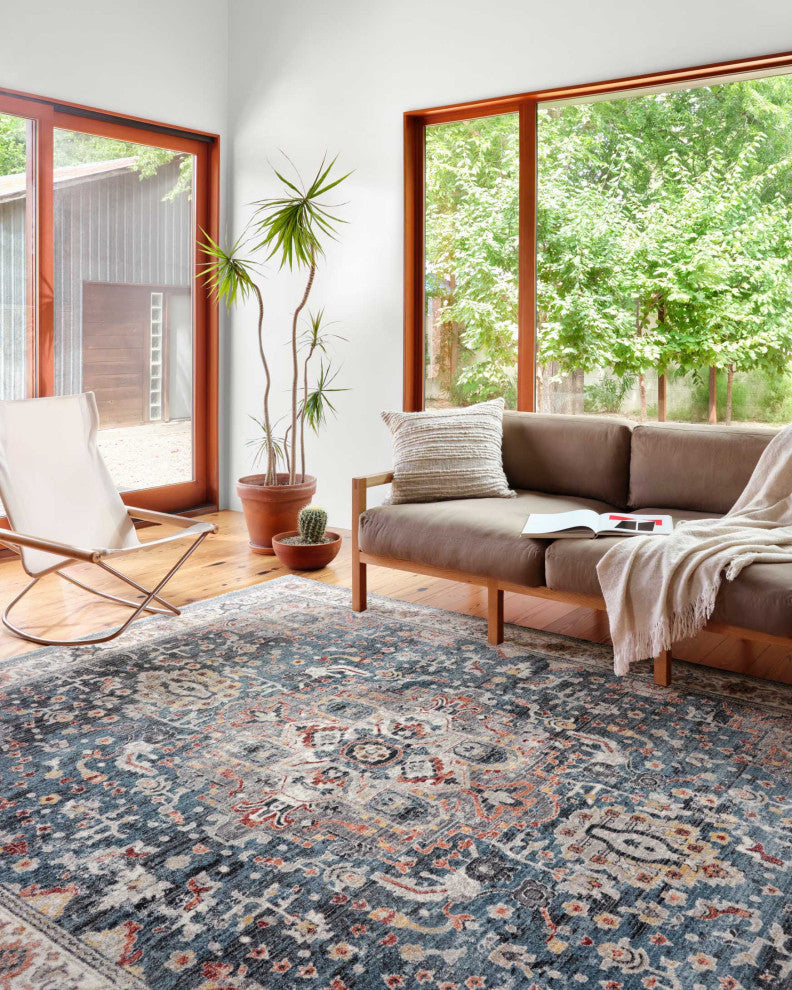 Samra SAM-04 Slate/Multi 2'3"x3'10" Area Rug