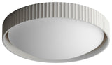 ET2 E25058 Souffle 18"W LED Flush Mount Drum Ceiling Fixture - Chaulk White