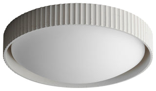 ET2 E25058 Souffle 18"W LED Flush Mount Drum Ceiling Fixture - Chaulk White