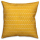Yellow Arrows Pattern Throw Pillow Cover, 16"x16"