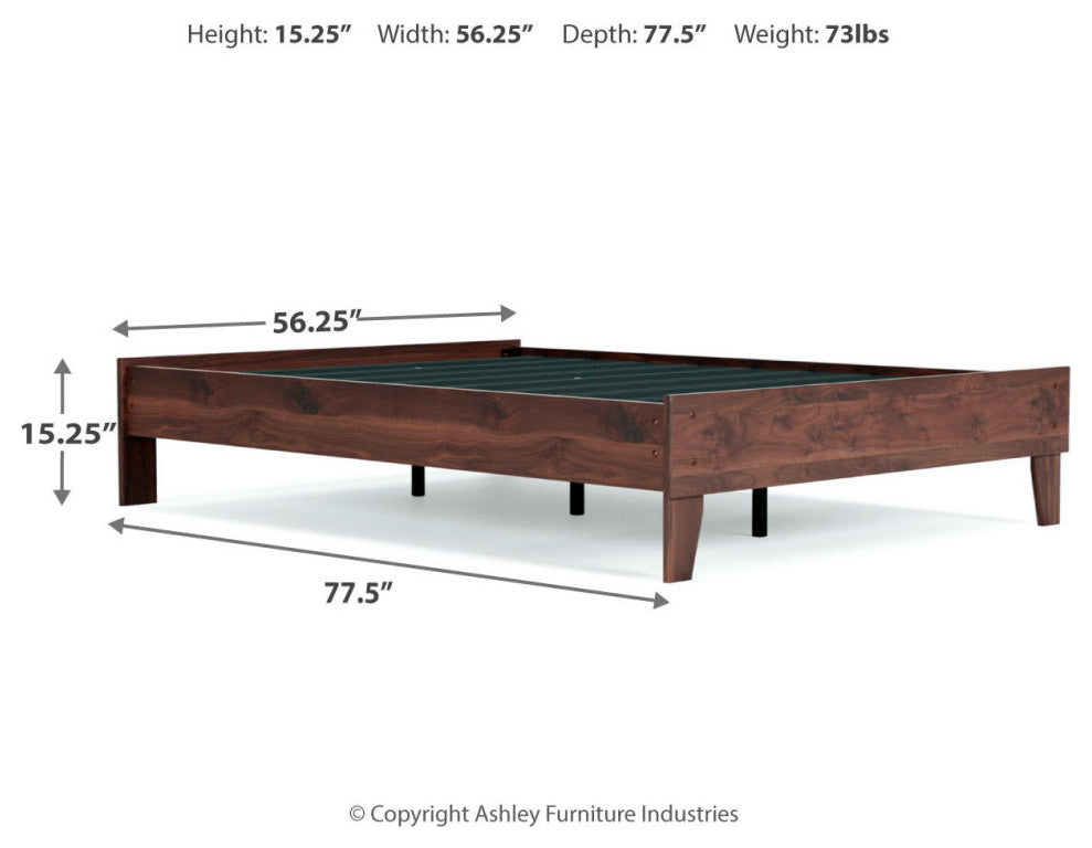 Calverson Mocha Full Platform Bed