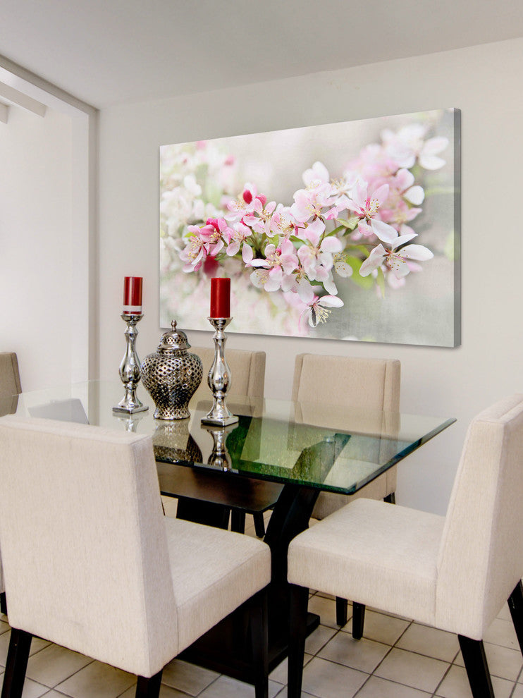 "April Flowers" Print on Canvas by Sylvia Cook