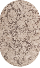 Unique Loom Oasis Breeze Area Rug, Brown, 5' 0 X 8' 0 Oval
