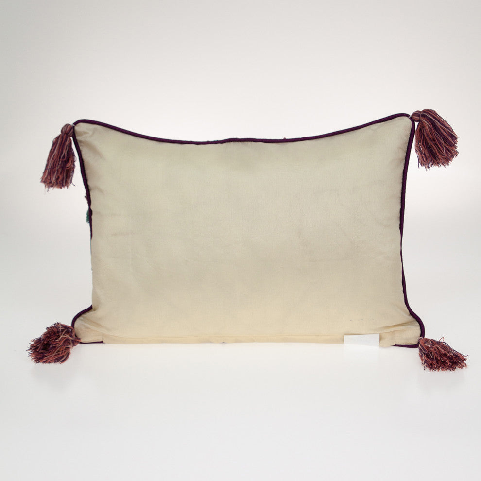 14"x20" Multicolor Cotton Throw Pillow