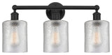 Innovations 616-3W-BK-G112 3 Light Bath Vanity Light, Matte Black