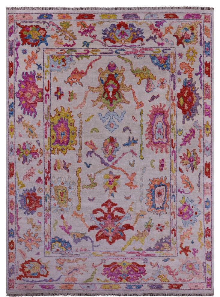 10' 0" X 13' 9" Hand Knotted Turkish Oushak Wool Rug - Q14784