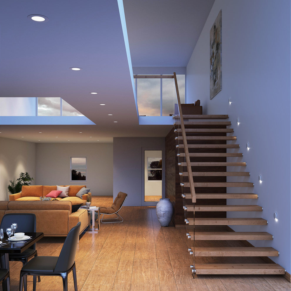 DALS Round LED Step Light, White