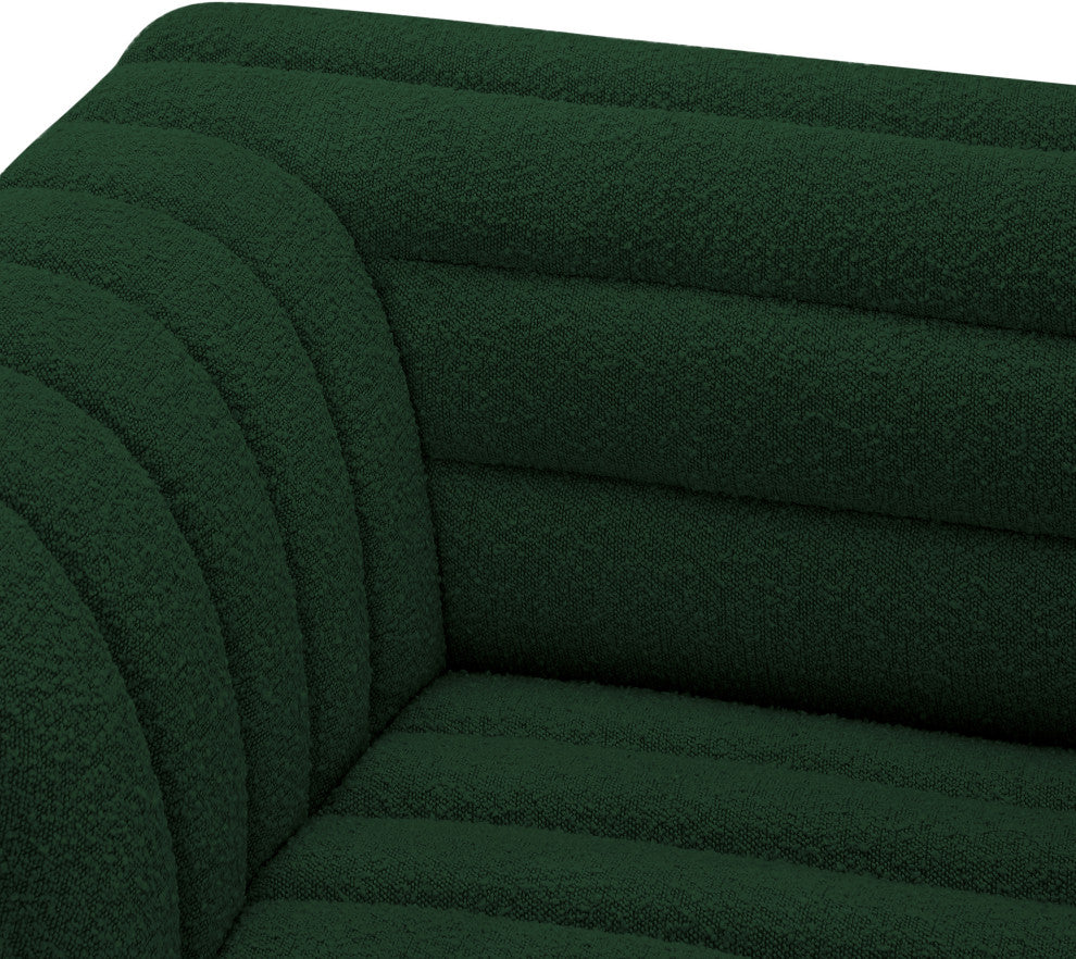 Cascade Upholstered Modular Sofa, Green, Boucle Fabric, Corner Sectional