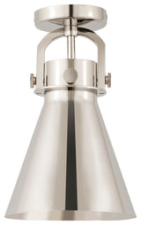 Innovations Newton Cone 1 8" Flush Mount Polished Nickel