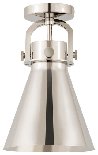 Innovations Newton Cone 1 8" Flush Mount Polished Nickel