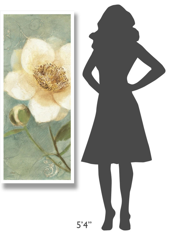 "Pretty Peony Crop" Digital Paper Print by Albena Hristova, 22"x52"