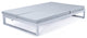 LeisureMod Chelsea Convertible 2-in-1 Sofa and Double Chaise Lounge, Light Gray