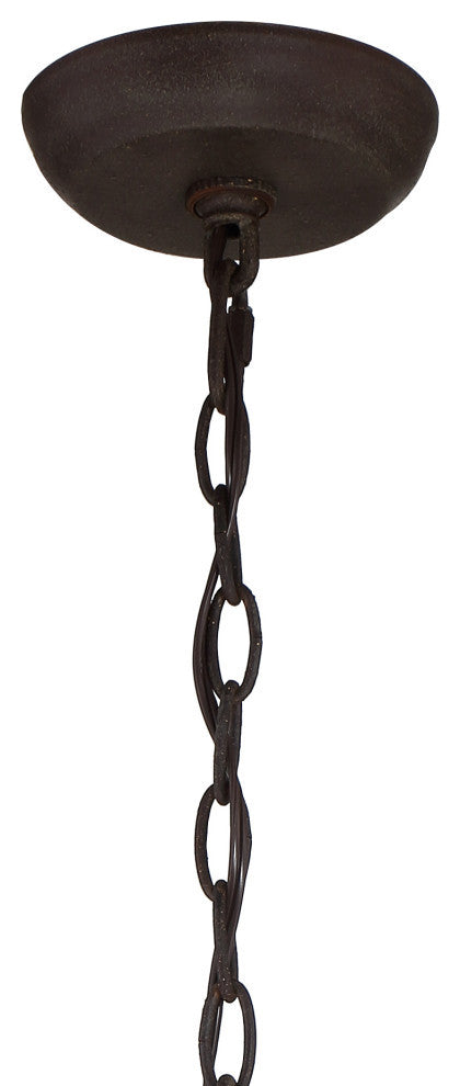 Crystorama 603-FB, 3-Light Chandelier, Forged Bronze