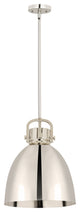 Innovations Lighting 710-1S-PN-M712-14PN Newton Bell 1 Light 14" Pendant